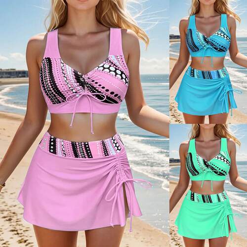 3-Piece Set Women Swimsuits Tummy Control Bathing Suits