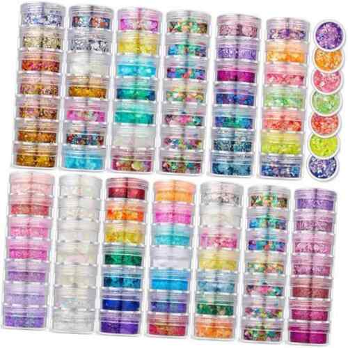 7Colors/Set Shinning Glitter Sequ Gel For Party Christmas DI
