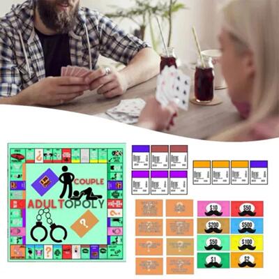 Couple Adult Opoly Board Game Couples Intimacy Deck Cards Ga