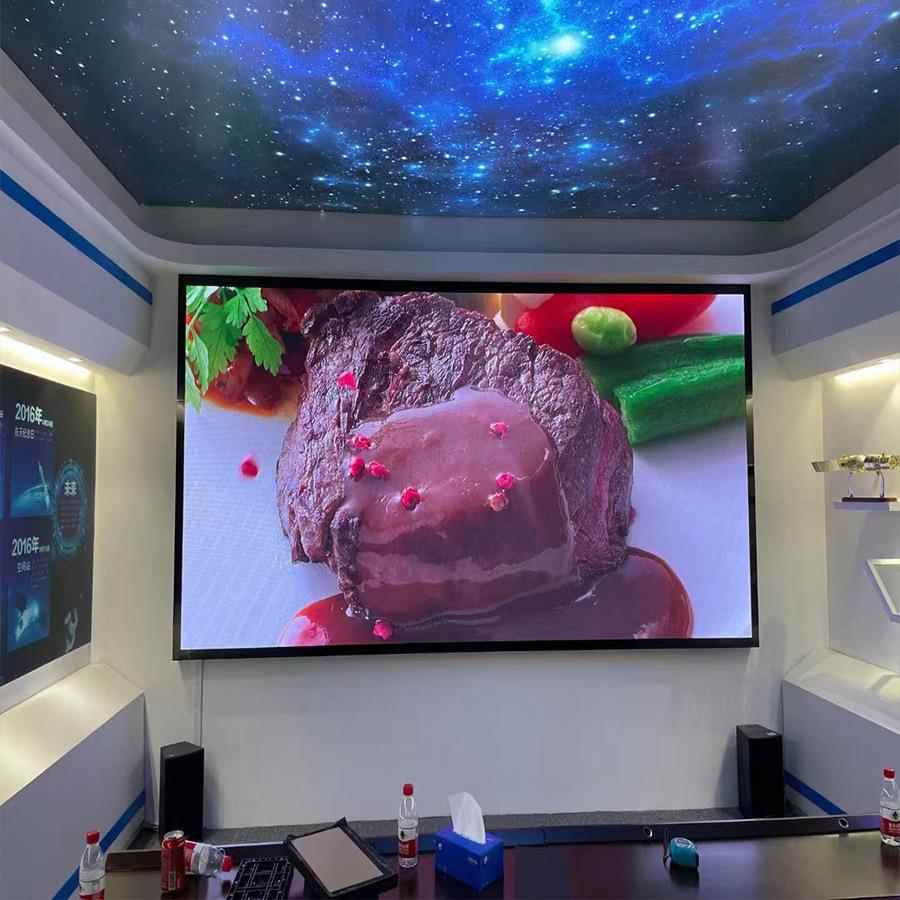 室内ld显示屏3P2P2.5PP4拼无缝接屏全GCO彩高清会议广告led屏幕e