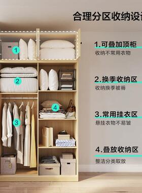 1小宿户型出租房舍移门简家易衣柜卧室用推拉门新款储物主卧柜用