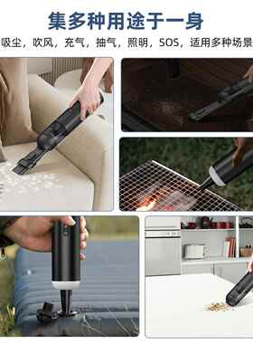 P103多功能车载吸尘器1000Pa户外器吸吹充一体208车用吸尘家用