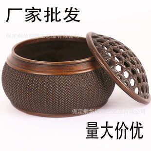 黄铜制作 丰收满萝铜炉 厂家批发 黄铜香炉 熏香炉 家用 室内