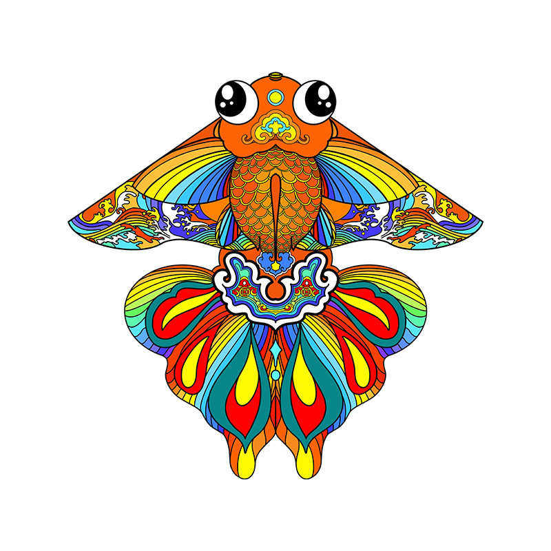 潍坊2025新款风筝 国潮如意鱼风筝成人儿童室外运动厂家直销,运动/瑜伽/健身/球迷用品,风筝,淘宝优惠券,粉丝福利购,淘宝优惠卷