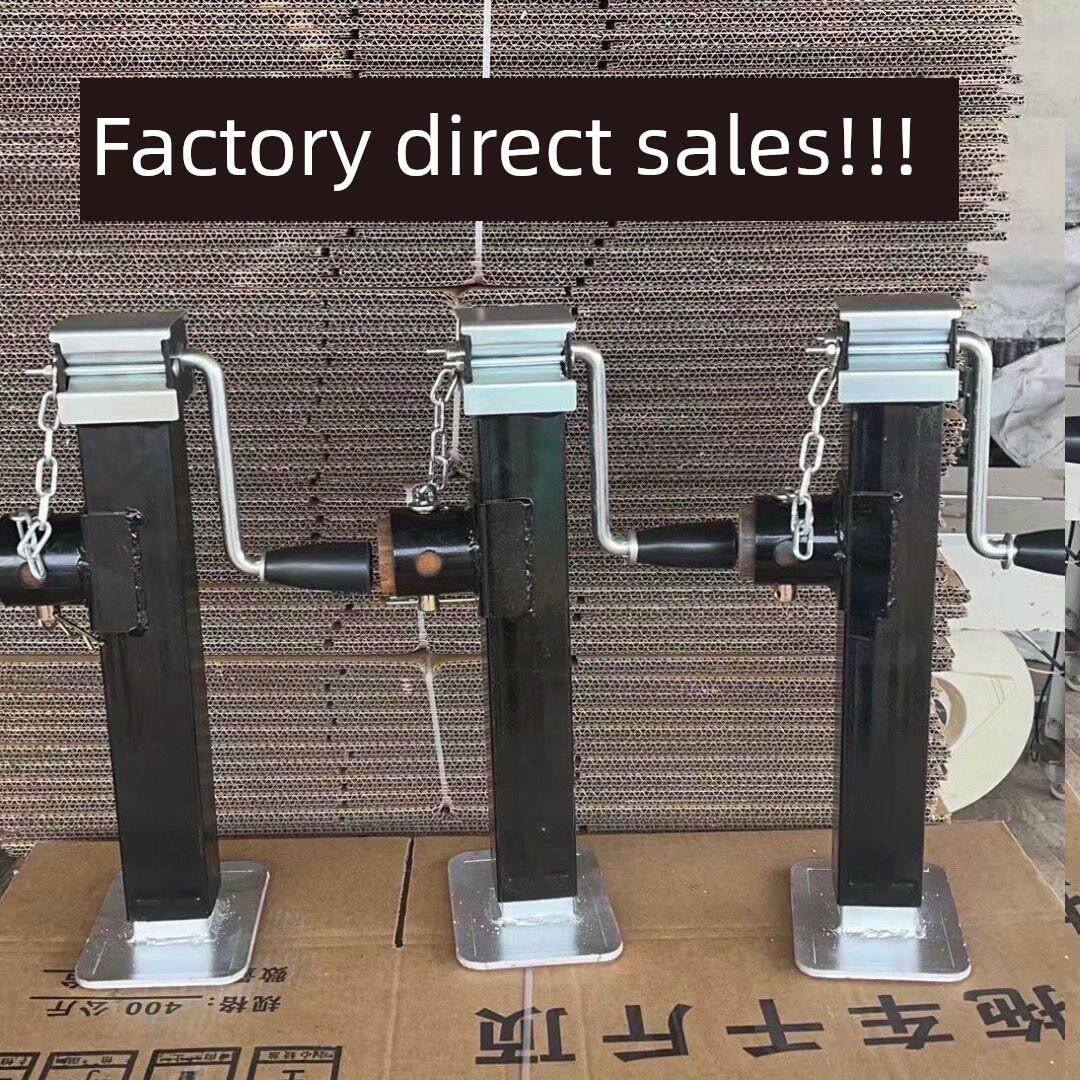 新款千斤顶平板车拖拉机车1吨支撑架手摇杆高效耐用升降机车用3吨