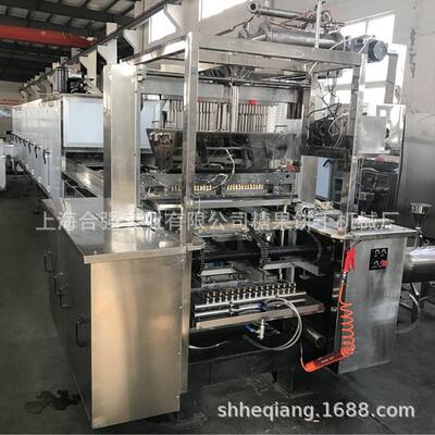 全自动糖果浇注生产线 双色软糖加工机械 小型糖果成型机合强厂家