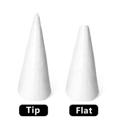 XMAS Polystyrene Styrofoam Foam Tip Cone Flat Cone For Craft