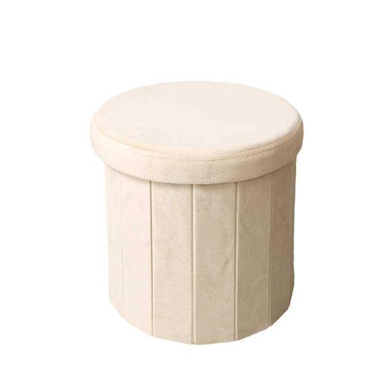 工厂直销可折叠绒布圆凳收纳凳圆形杂物储物凳子客厅沙发凳换鞋凳,收纳整理,收纳凳,淘宝优惠券,粉丝福利购,淘宝优惠卷