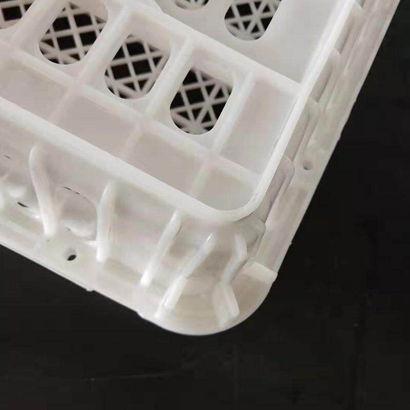 运输笼黄白鸡塑料鸡门鸭笼双开自动扣家禽转周LDQ转筐蛋鸡笼周箱