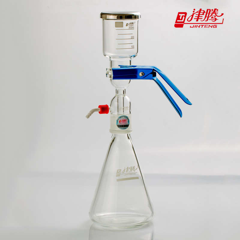 天津津腾溶剂过滤器玻璃砂芯过滤装置砂芯抽滤装置1/2升