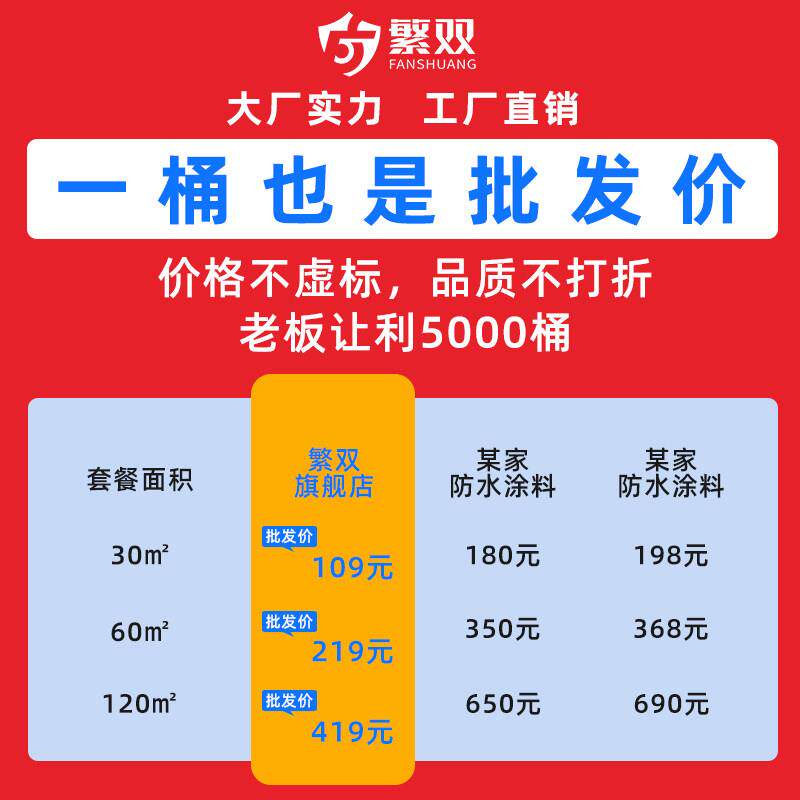 防透明胶室外外墙防水涂料窗台墙面FS_tmfsj渗水防水水胶补漏材料