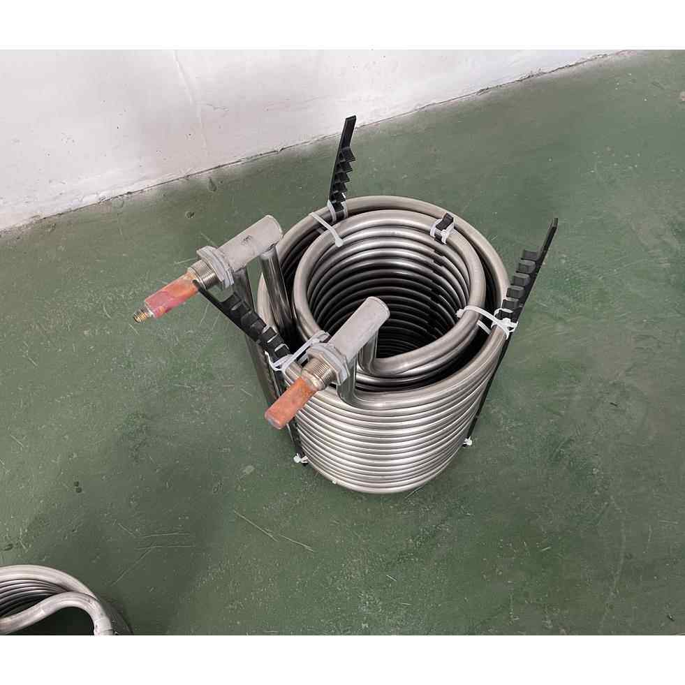 专业厂家 工业冷水机3P5P8P10P不锈钢制冷盘管蒸发器换热冷却器