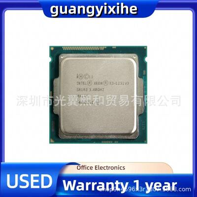 lntel至强 E3-1231V3 SR1R5 3.40GHZ LGA1150 80W 四核
