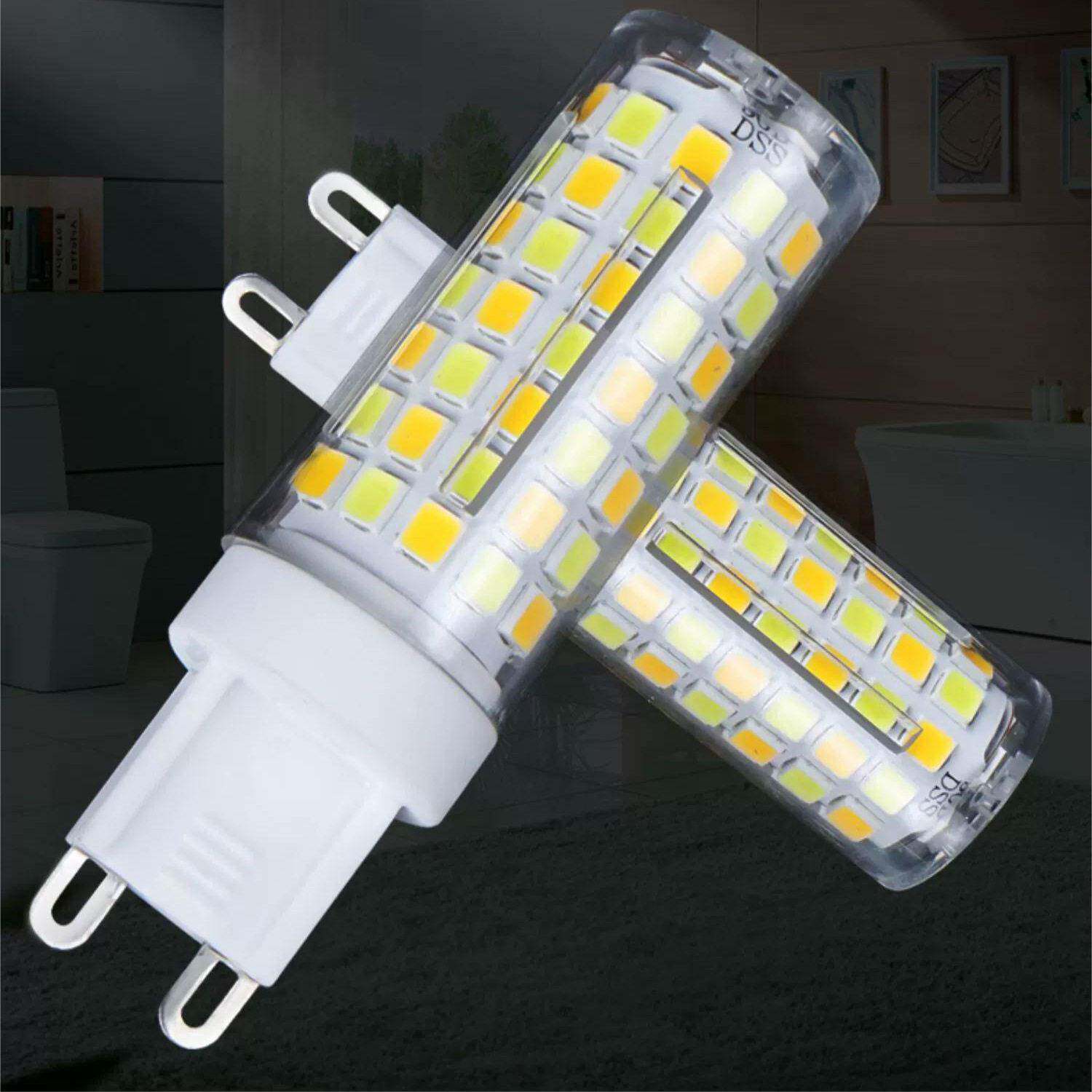 led灯珠超亮插脚g9光源灯泡强光亮家用插泡 220v三色变光节能灯