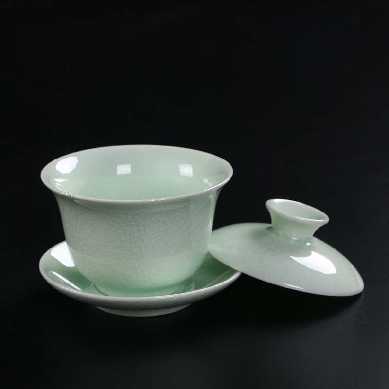 汝窑功夫陶瓷商务茶具开片可养茶壶冰裂釉亮光泡茶壶茶道配件单壶