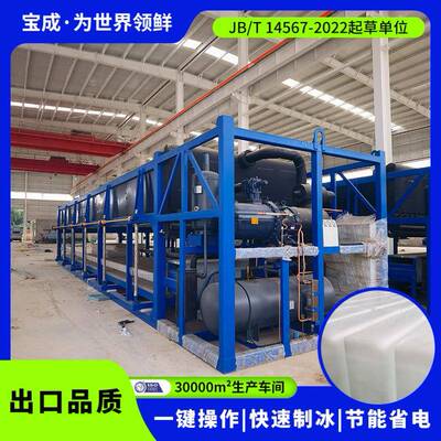 全自动直冷式块冰机工业用大型制冰设备宝成制冰机块冰机冰砖机