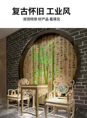 新款直销pvc复古仿真红色砖纹墙砖壁纸墙贴自粘卧室防霉加厚装修