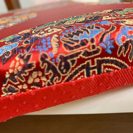 中国风绸缎红木椅子垫中式实木，沙发椅垫仿古圈椅海绵垫可拆洗定制