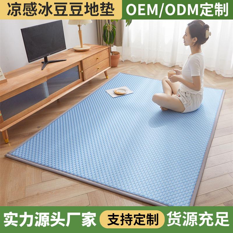 夏季凉感冰豆豆地垫家用多功能榻榻米床垫软垫子卧室客厅爬爬垫