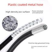 平涂阻燃 电线电缆保护套管 包塑金属软管 国标塑料穿线蛇皮管