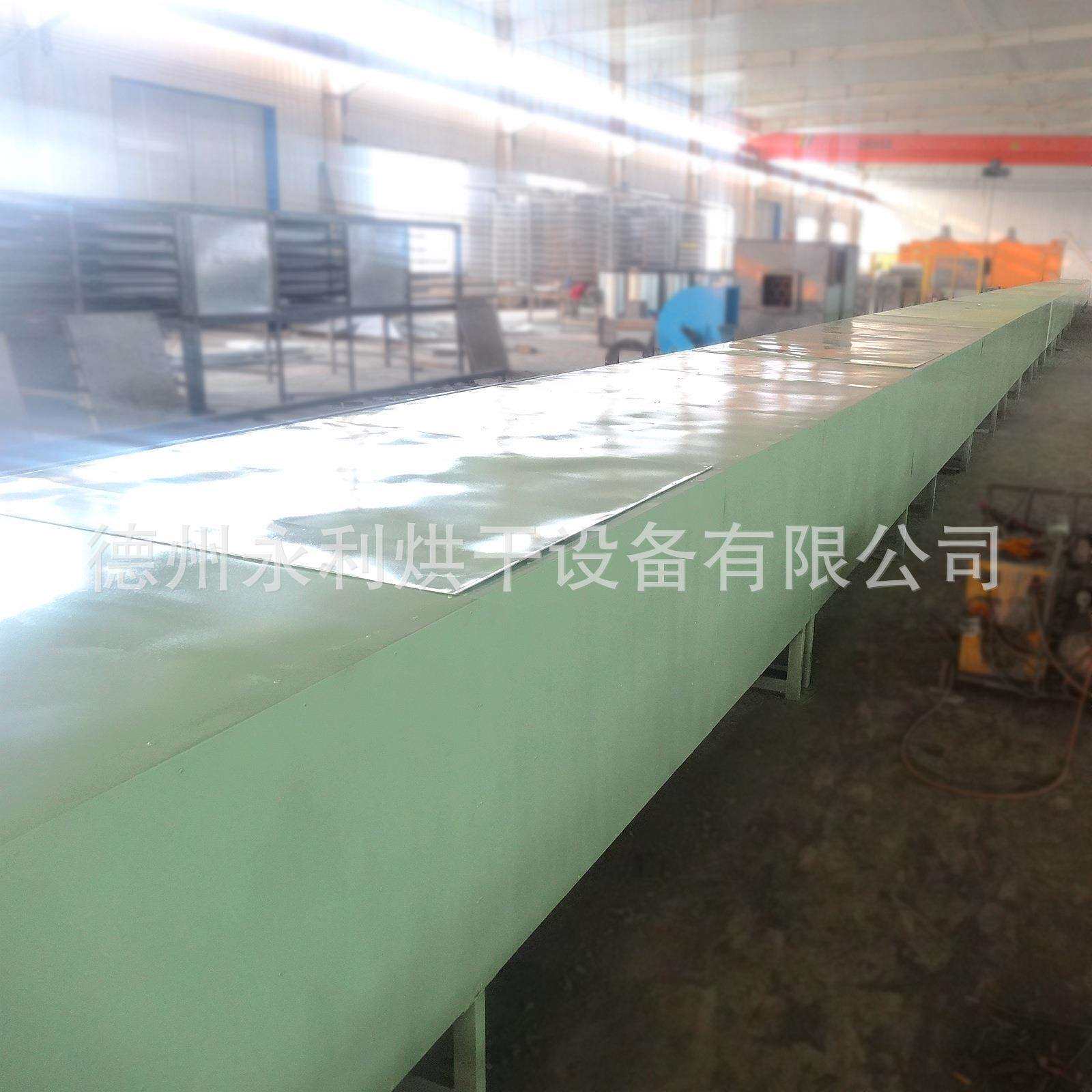 加工越南薄木皮烘干机 3mm木材带式烘干设备 60米履带木板烘干线