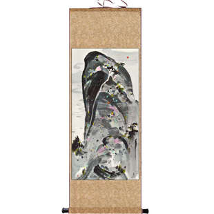 近代名家吴冠中装饰画抽象挂画荷花图柳树徽派建筑画油画国画绢画