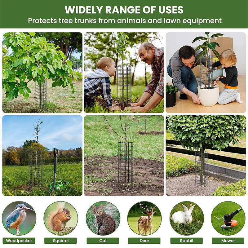 树干保护器可扩展植物保护笼花园植物防护罩