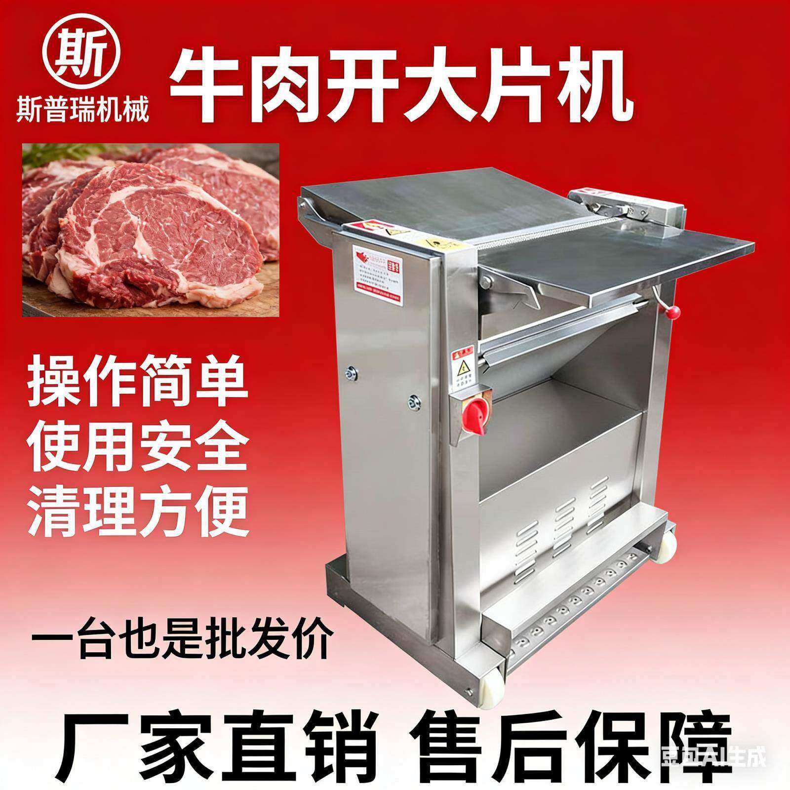 切片整块牛肉猪肉肉类切片机开片机