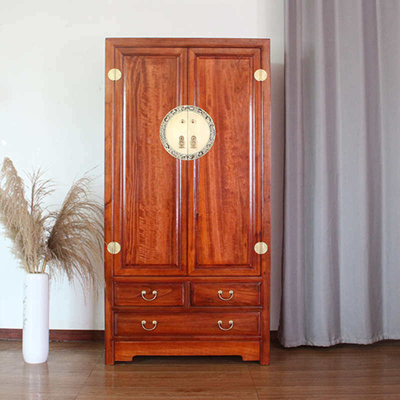 W7香樟木实木衣柜防虫蛀挂衣柜两门立柜整装衣橱仿古衣柜中式大衣,住宅家具,独立衣柜,淘宝优惠券,粉丝福利购,淘宝优惠卷