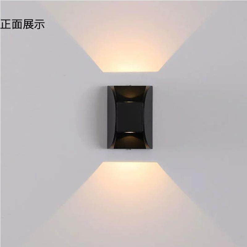 LED户壁灯走DY0068防水双头壁灯上照外壁灯廊过道门口柱子下壁灯