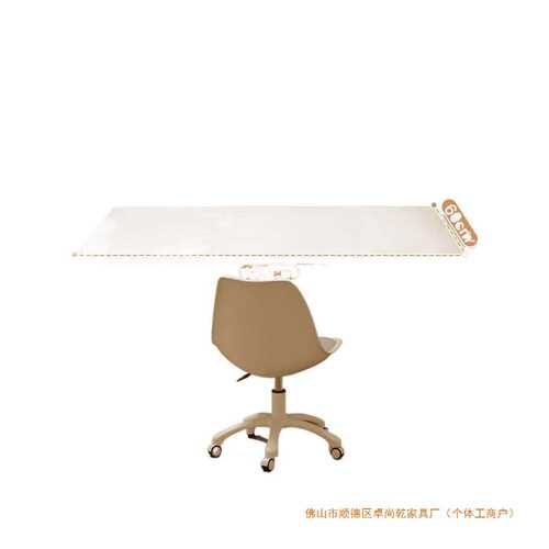 双人书桌学生家用电脑桌台式女生卧室桌子办公学习桌奶油风化妆桌