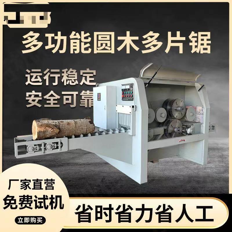 大型圆木多片锯原木方木多片锯开料机全自动木板条锯数控电子截断图片