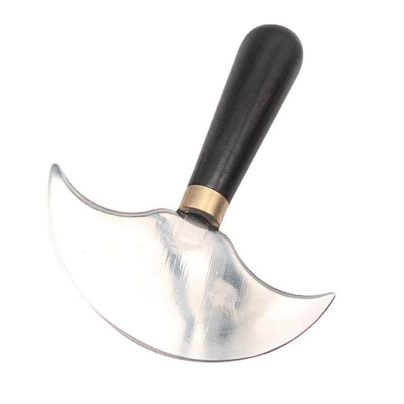 半圆裁皮刀手工皮革开料刀皮雕工具刀削薄圆刀檀木半圆裁皮刀