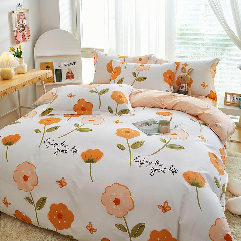 正品床上四套10%全棉纯棉约件网红被套床单1.8m2简.00米双人床上