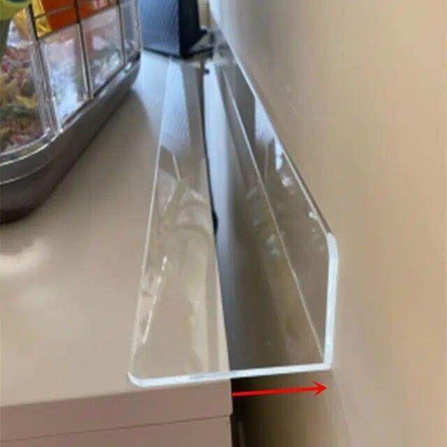 床底挡板L型防尘PVC桌面防掉落缝隙挡条阳台沙发挡板防猫神器货架