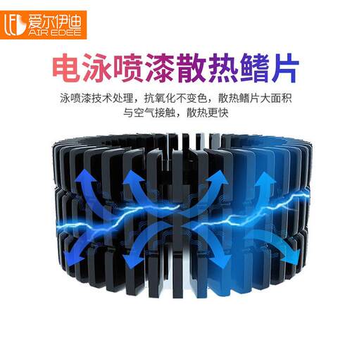 led鳍片工矿灯厂房车间照明灯100w150w工业吊灯仓库球馆灯灯具