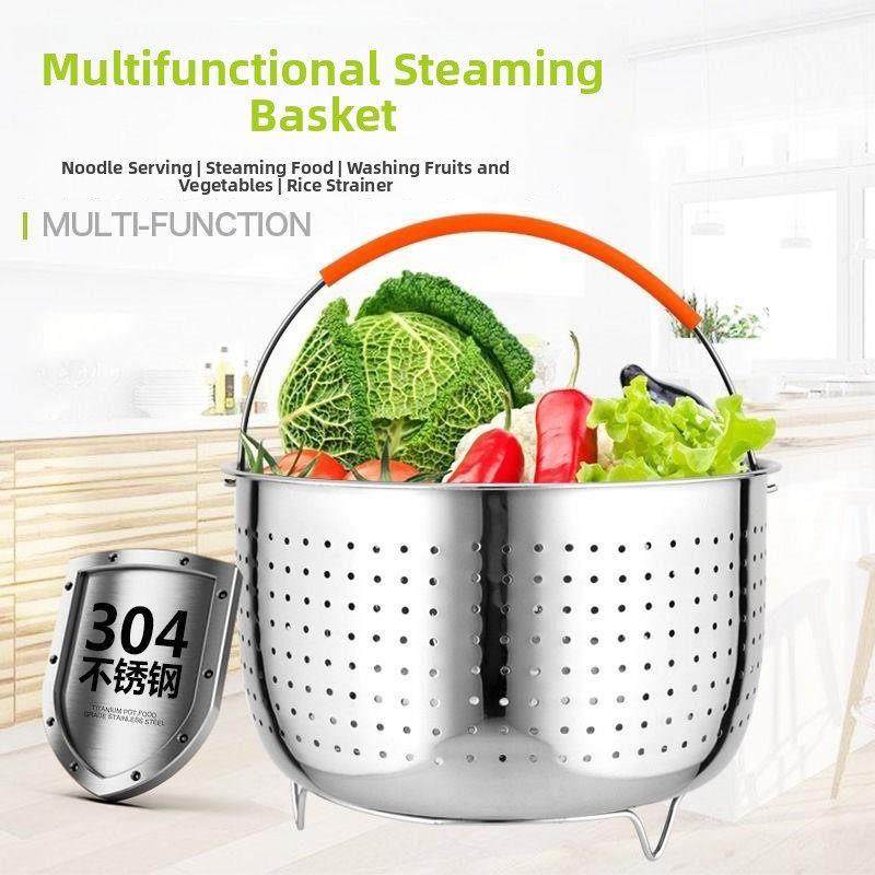 家用304不锈钢蒸笼低糖漏盆米饭洗菜蓝电饭锅老式蒸饭笼高压锅过,厨房/烹饪用具,蒸格/蒸片/蒸架,淘宝优惠券,粉丝福利购,淘宝优惠卷