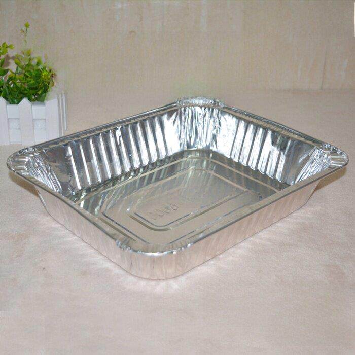 大号锡纸盒烤鱼盘配盖 一次性铝箔盒自助餐盘打包巫山烤鱼盒包邮