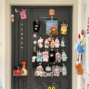 多巴胺强力磁吸挂钩入户门拉布布收纳挂架钥匙装饰挂扣冰箱磁吸贴