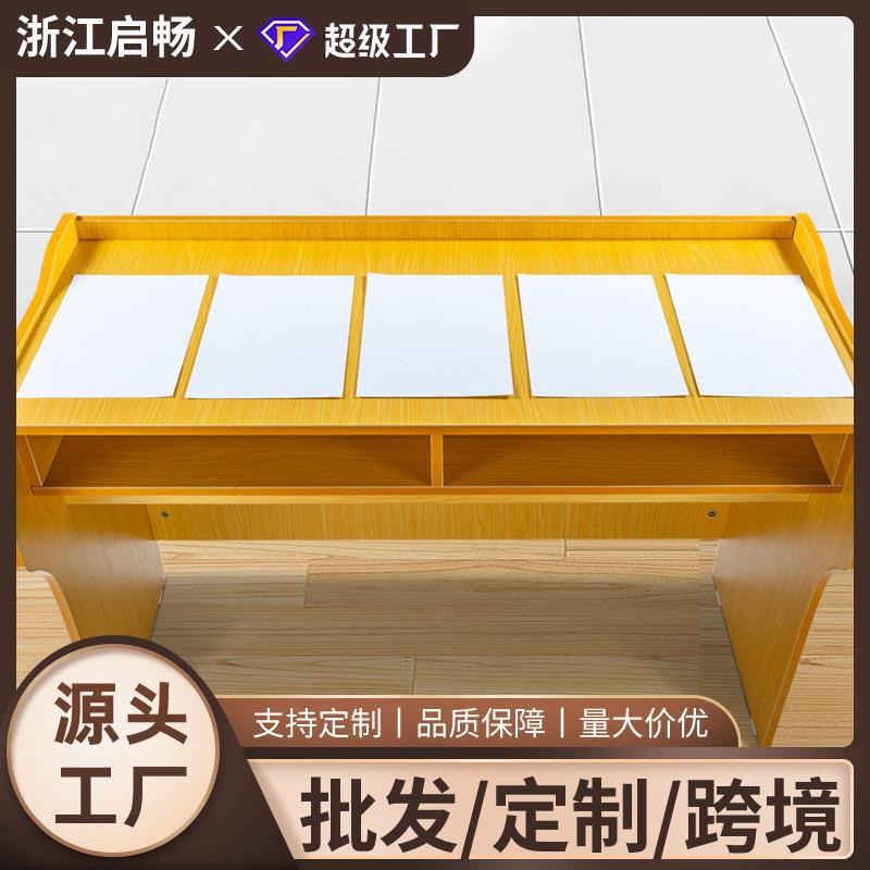教师讲台桌多媒体迎宾台演讲会议发言台老师讲桌教室学校实木讲台图片