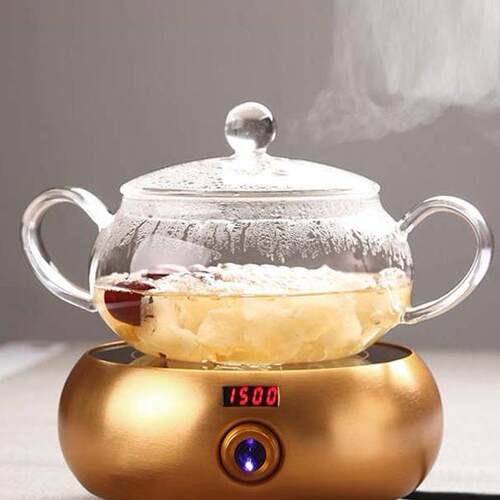 生产玻璃茶洗带盖煮茶碗 干泡碗大号玻璃锅茶具 茶杯消毒锅