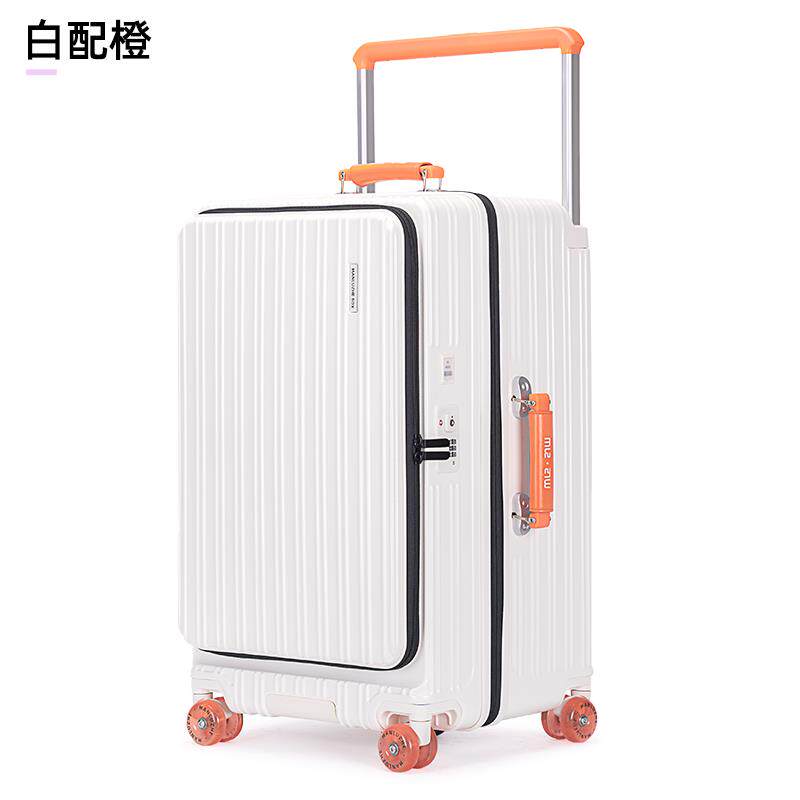 正品开盖行李箱多侧功能宽拉杆旅行20登机箱拉杆3寸0大容寸量密码