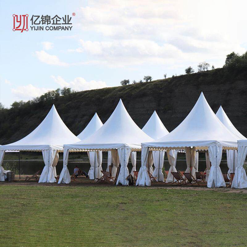 欧式尖顶帐篷户外遮阳四角尖顶篷吊顶帐篷室外美食节活动帐篷