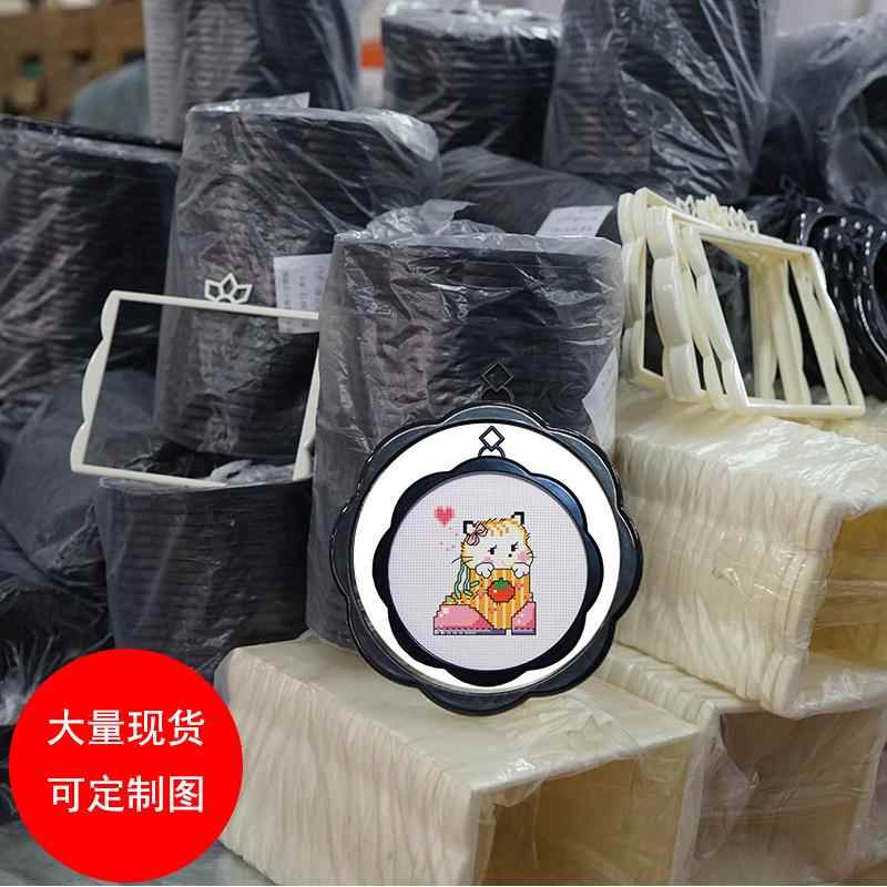 学生十字绣框可绣爱DK053-DK动物猴子儿带童小孩自刺装绣材料包套