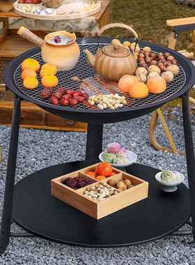 围炉煮茶烧烤烤炉桌家用室内火炉套装器具全户套外烧烤架AL101202