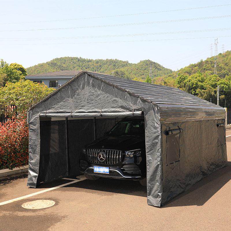 MetalCarport汽车遮阳篷户外金属硬顶车篷雨棚别墅庭院停车库