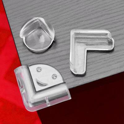 Round corner guards for children, designed to prevent collis