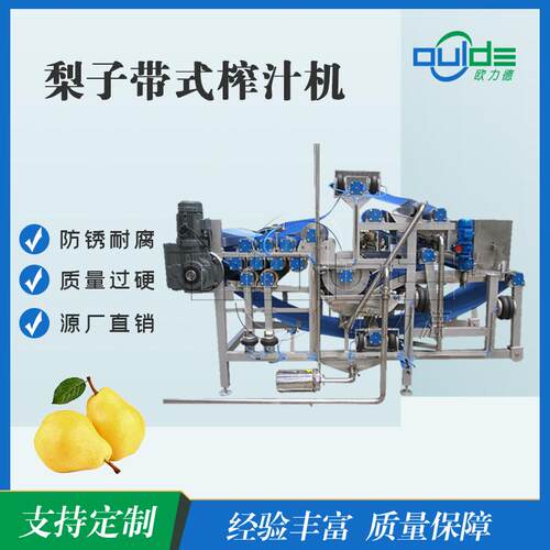 全自动工业果蔬榨汁机不锈钢蔬菜水果脱水梨子柑橘番茄带式压榨机