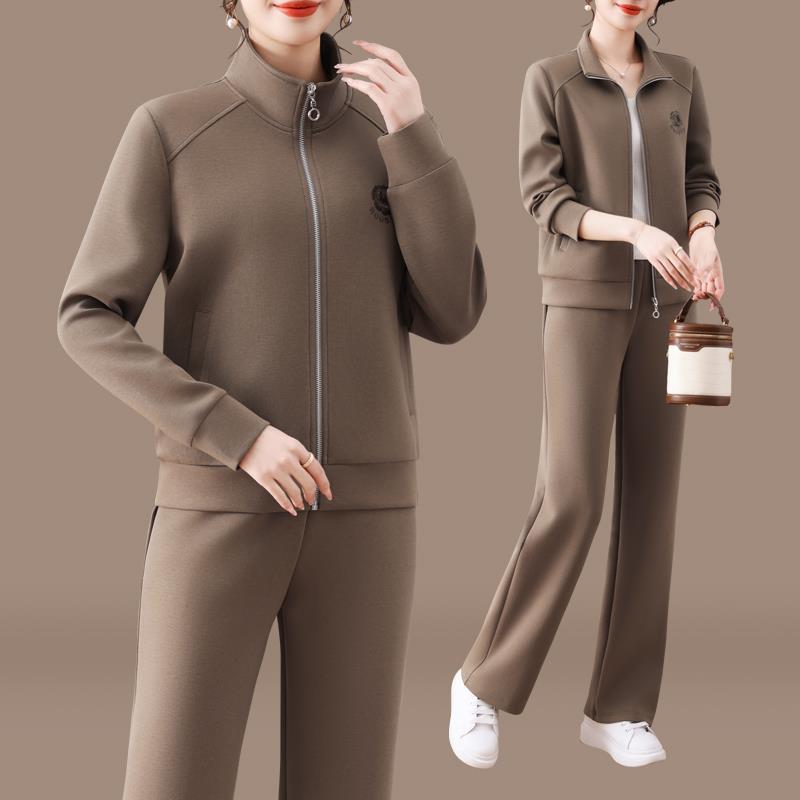 欧货个性髦休闲装套时女气质步运动87665899服春秋新款宽松跑两件