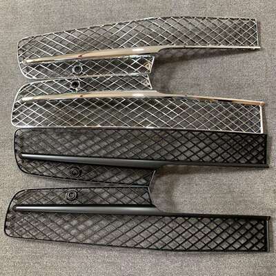 适用2009-12款宾利飞驰Flying Spur前杠中网 前保格删 左右网格